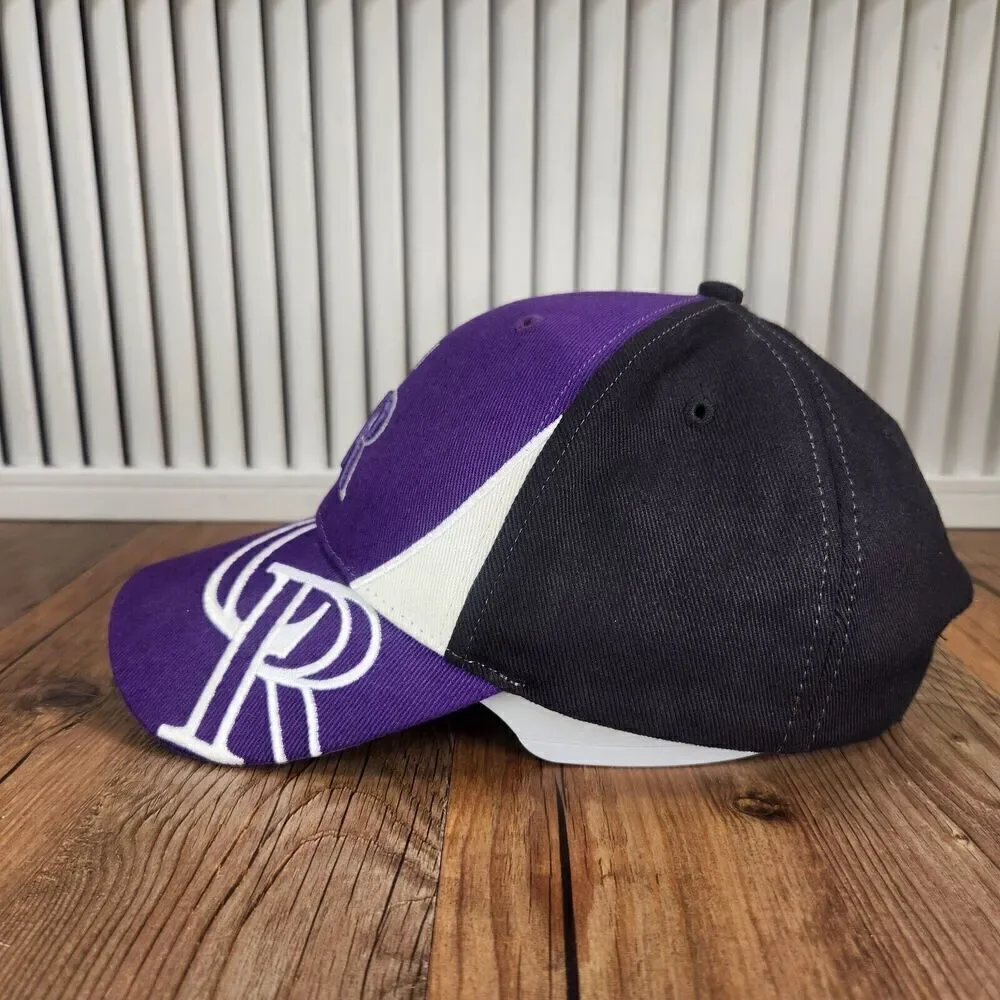 Colorado Rockies Hat Cap Strap Back Purple Black MLB Genuine Merchandise Sports